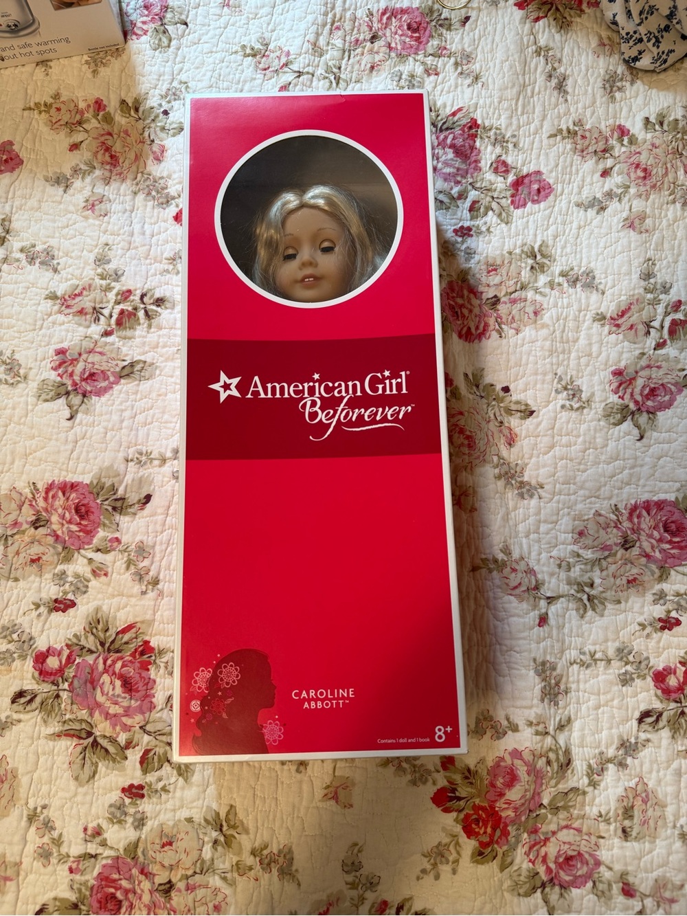 American Girl Caroline Doll in Bright Red Box